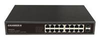 Unmanaged Switch 16-port Gigabit PoE+. Global PoE budget of 200W to power cycle your PoE devices : Wi-Fi Access Points, IP Cameras, ...