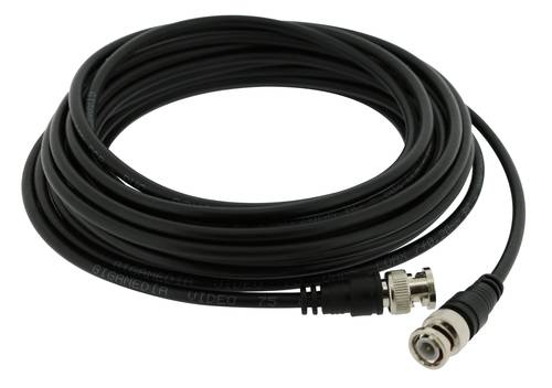 BNC video cable 75 ohms 30 cm black