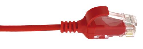 Pack of 10 RJ45 cords C6 U/UTP LSZH Ultra-Slim 50 cm, red