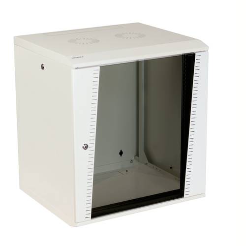 19'' Wallmount cabinet with sides access, EASEBOX 12U 600 mm width 500 mm depth - White