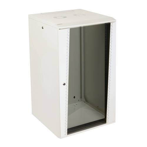 19'' Wallmount cabinet with sides access, EASEBOX 21U 600 mm width 600 mm depth - White