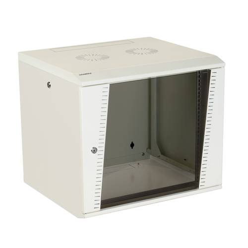19'' Wallmount cabinet with sides access, EASEBOX 9U 600 mm width 500 mm depth - White
