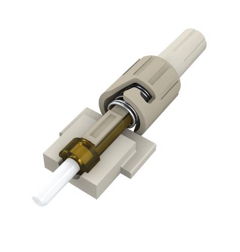 ST FAST field installable 900µm multimode OM1 connector + assembly tool, no epoxy/no polishing, ceramic ferule