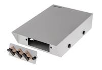 6-8 FO wall mount metal box, for SC/ST/LC/FC simplex or duplex adapters in multimode or singlemode