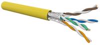 Cable CAT6A 4 pairs AWG23 U/FTP LSZH-FR Cca s1a a1 d1, Yellow (500 m drum)
