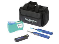 Fiber optic cleaning kit (cleaning pens for ST/SC/LC connectors, cletop cassette, visual fault locator)