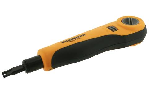Professional impact tool for 110 and LSA+ block with cutting blade