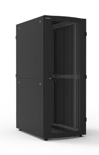 19'' Servers floor standing cabinet GIGARACK S250 42U 800 x 1200 mm front simple perforated door / rear double perforated door - Black