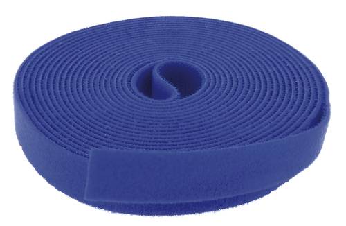 5 m x 20 mm Velcro roll - Blue