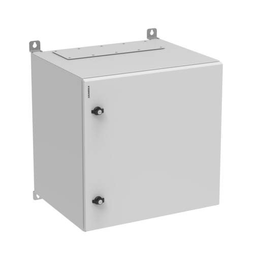 19'' Wallmount cabinet single section, IPBOX 12U 600 mm width 500 mm depth, metal door - Grey