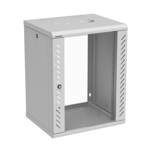 19'' Wallmount cabinet with sides access, MODULBOX 15U 600 mm width 500 mm depth - Grey