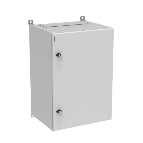 19'' Wallmount cabinet single section, IPBOX 18U 600 mm width 500 mm depth, metal door - Grey