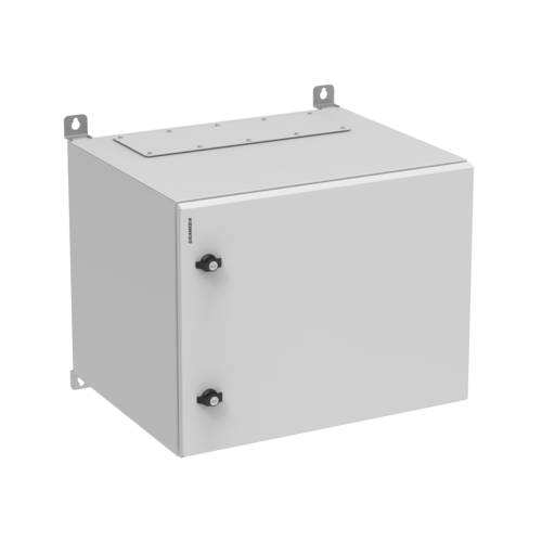 19'' Wallmount cabinet single section, IPBOX 9U 600 mm width 500 mm depth, metal door - Grey