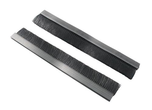 Cables entry brush strip 340 mm - Black