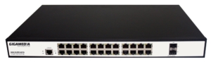 Smart Switch Manageable L2 – 24 ports Gigabit PoE + 2 ports SFP (370W)