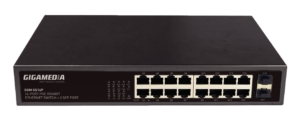 Switch non-manageable 16 ports Gigabit PoE+ (200W)