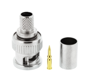 PACK OF 10 MALE BNC CRIMP KX1000 75 OHMS