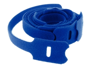 Lot de 10 colliers auto-agrippant 200 x 25 mm bleu