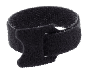 Lot de 10 colliers auto-agrippant 200 x 25 mm noir