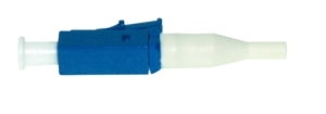 Epoxy singlemode LC heat-cure connector 1,25mm with 900µm blue colour boot