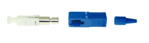 Epoxy singlemode SC heat-cure connector 2,5mm with 900µm blue colour boot