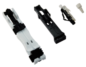 50x LC XPFIT multimode OM2 900µm field installable connector, ceramic ferule