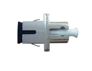 SC/LC simplex multimode adaptor, metal body, ceramic sleeve