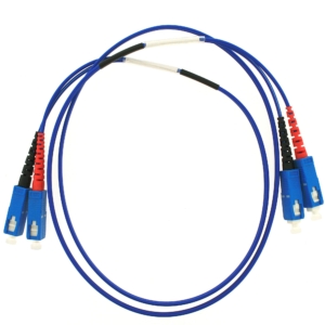 Singlemode G657A2 duplex yellow patchcord, SC/UPC to SC/UPC 10M