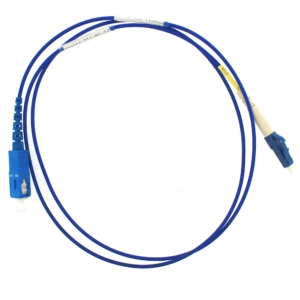 G657 9/125 singlemode LC/UPC to SC/UPC 5 meters simplex patchcord, blue colour