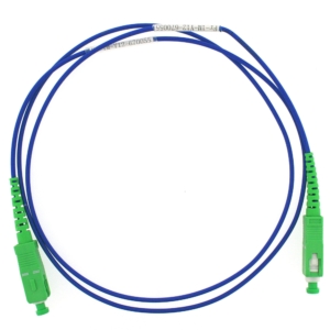 Jarretière simplex monomode G657 SC/APC vers SC/APC 2 mètres, couleur bleue