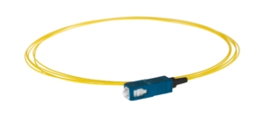 SC/UPC singlemode OS2 semi-tight buffer easy-strip pigtail, 2 meters, yellow