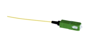 12 coloured OS2 9/125µm semi-tight buffer easy-strip SC/APC pigtails, 2 meters