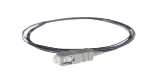 SC multimode OM3 50/125µm semi-tight buffer easy-strip pigtail, 2 meters, aqua