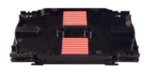 Cassette pour 2 x 6 épissures fusion – cassette support base