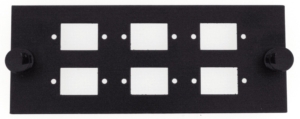 Module à équiper pour 6 raccords SC simplex / LC duplex – Noir, pour GGM PO4X6B