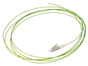 Pigtail semi-serré easy-strip LC multimode OM5 50/125 µm 2 mètres, vert citron