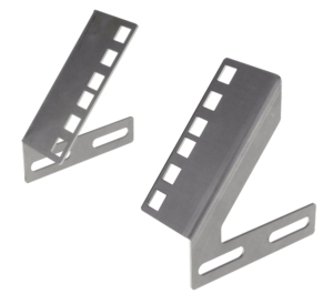 Set of 2 rear 19″ supports 2U – Zinc plated