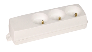 Bandeau alimentation 4 prises UTE – Blanc