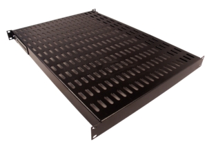 Shelf 19â€ FIX 4P 600 mm black