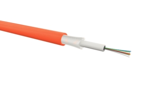 Câble 24 fibres OM2 structure libre inter/exter + mèches de verre gaine LSOH Dca