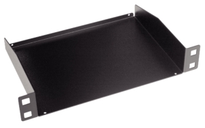 14″ Fixed shelf 1.5U – 2 fixing points – depth 155 mm – Black