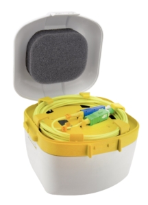 Bobine amorce format cube OS2 9/125µm SCUPC/SCAPC 150 mètres