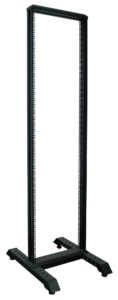 Bâti-rack 19″ 42U – Noir – Montants 19″ : cadre 19″ réglable en profondeur