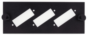 Module à équiper pour 3 raccords SC duplex / LC quad – Noir, pour GGM PO4X6B