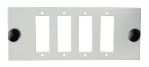Module à équiper pour 4 raccords SC duplex/LC quad – Gris pour BOXOPTIC/COFOPTIC