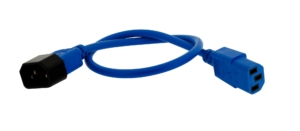Cordon d’alimentation C13 / C14 0,5 m – Bleu