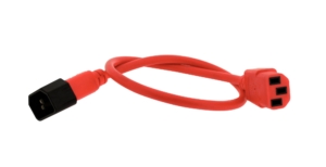 Cordon d’alimentation C13 / C14 0,5 m – Rouge