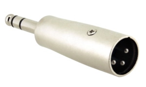 Adaptateur stéréo jack 6,35mm XLR male