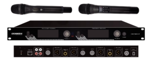 Récepteur UHF sur IP + 2 microphones