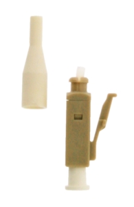 Epoxy multimode LC heat-cure connector 1,25mm with 900µm beige colour boot